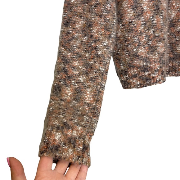 ANTHROPOLOGIE La Fee Verte Kid Mohair Wool Blend Marled Raglan Sleeve Sweater - Picture 5 of 10